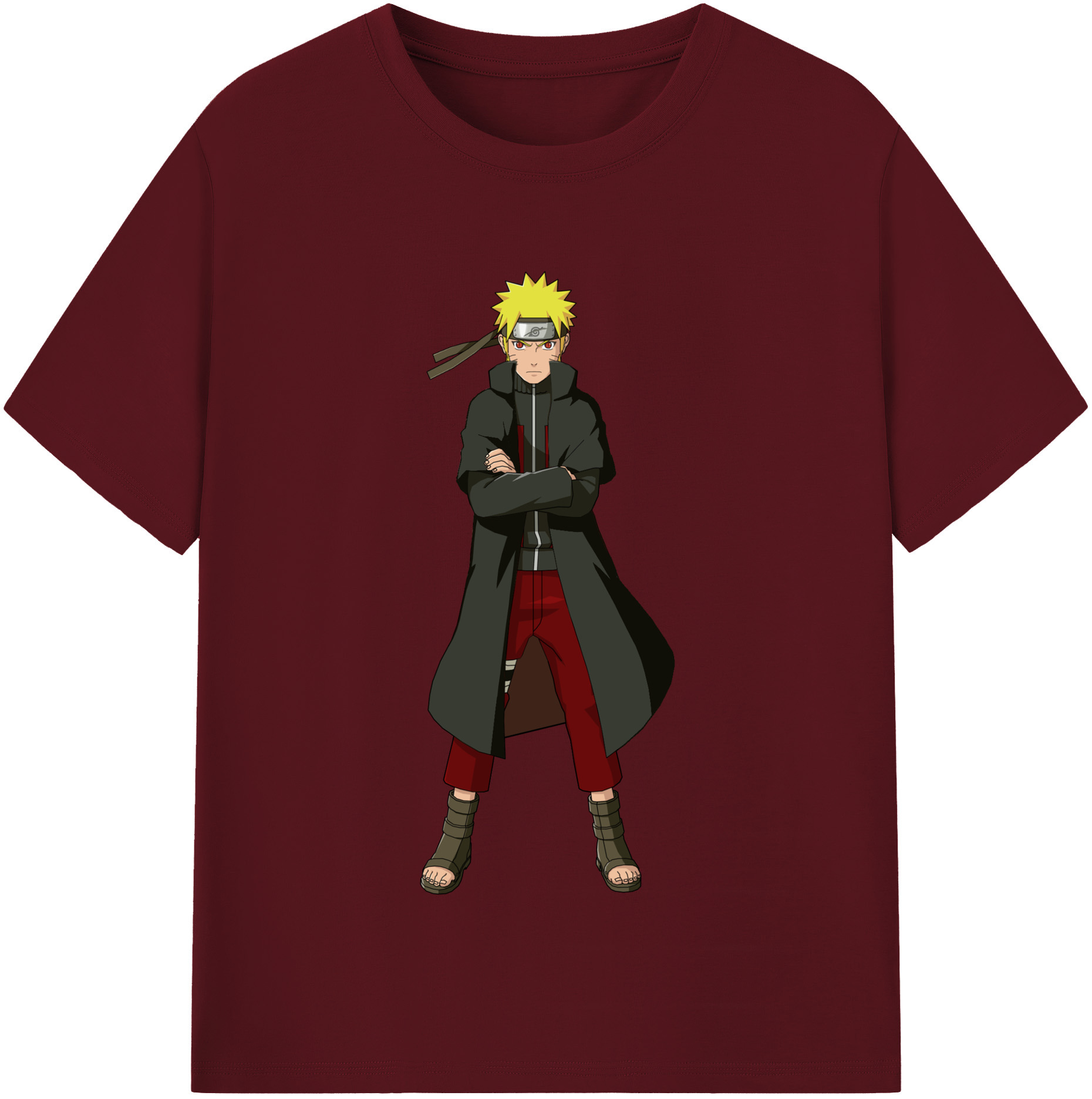 （画像用） NARUTO -ナルト- うずまき ナルト Uzumaki Naruto 綿100％半袖Tシャツ（フロントプリント）